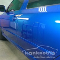 Полировка Skoda, насыщенный и богатый синий цвет
