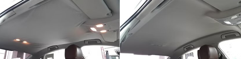 Перетяжка потолка авто