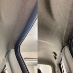 Чистка потолка авто